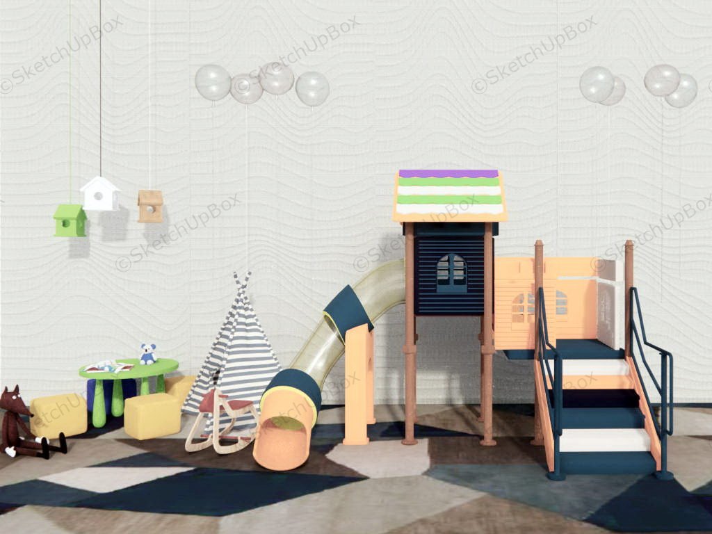 Home Indoor Playground Equipment sketchup model preview - SketchupBox