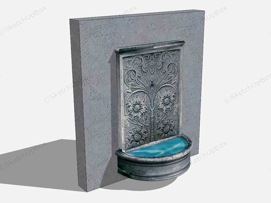 Indoor Decorative Water Fountain sketchup model preview - SketchupBox