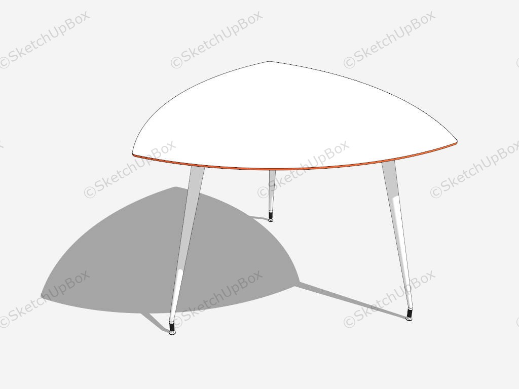 Triangle Side Table sketchup model preview - SketchupBox