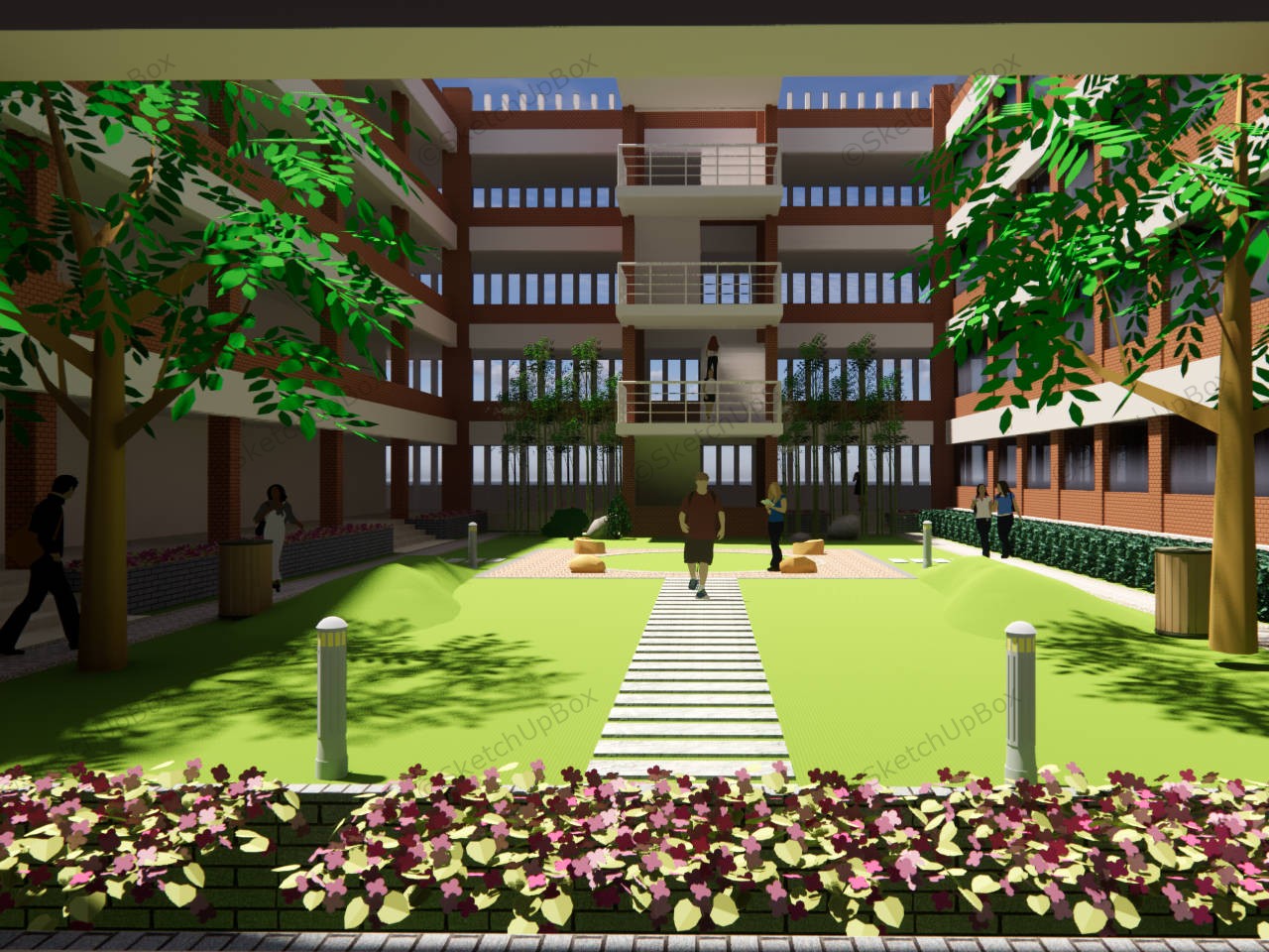 Open Atrium Design sketchup model preview - SketchupBox
