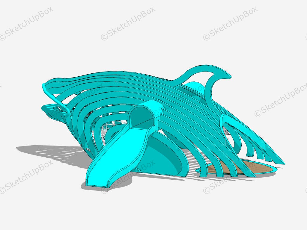 Dolphin Playground sketchup model preview - SketchupBox