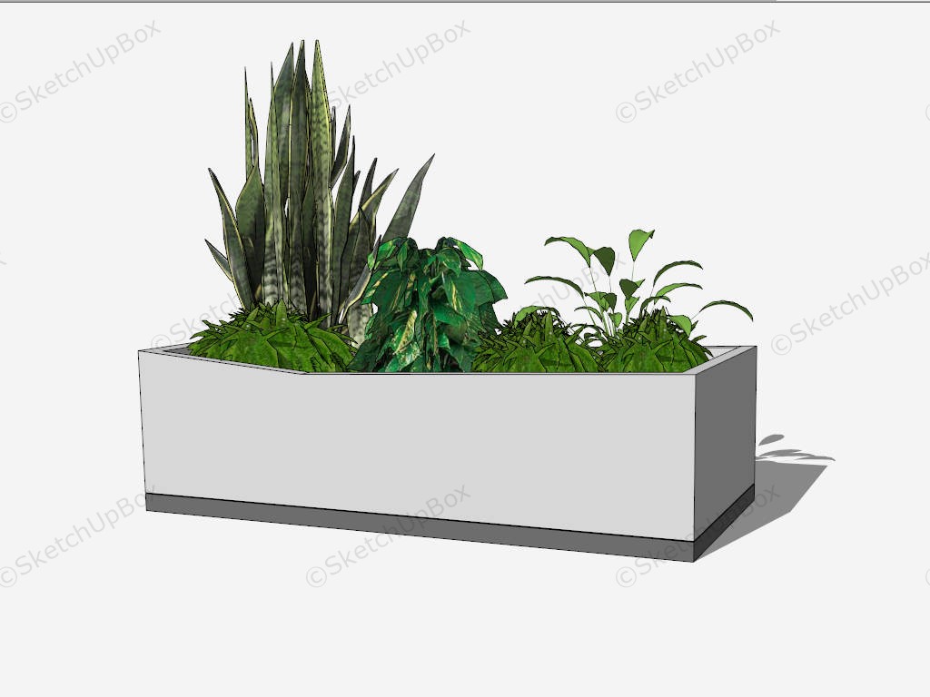 Concrete Planter Idea sketchup model preview - SketchupBox