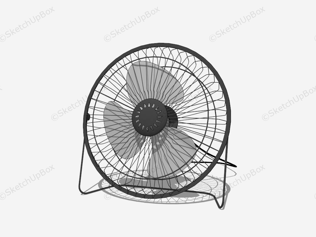 Vintage Desk Fan sketchup model preview - SketchupBox