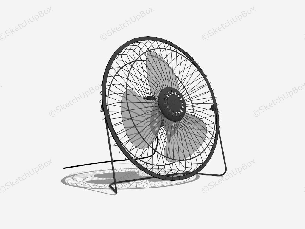 Vintage Desk Fan sketchup model preview - SketchupBox