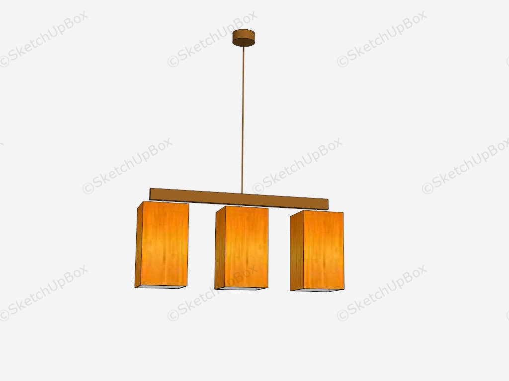 Orange Island Pendant Lights sketchup model preview - SketchupBox