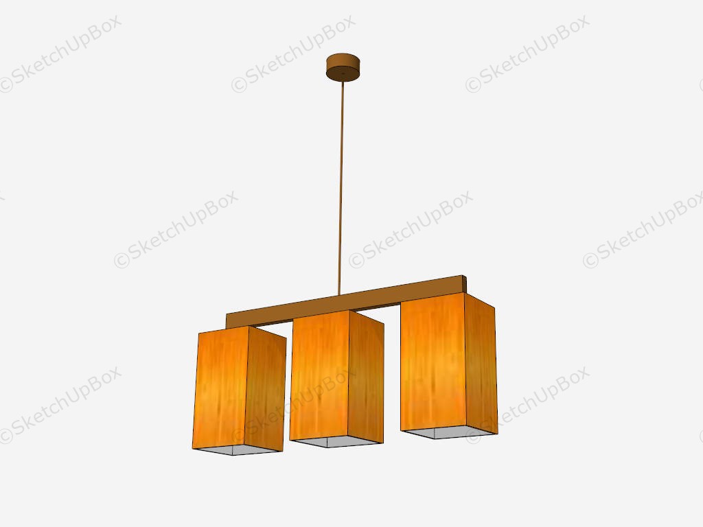 Orange Island Pendant Lights sketchup model preview - SketchupBox
