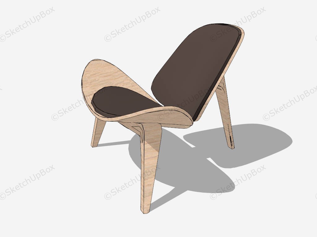 Wood Orange Slice Chair sketchup model preview - SketchupBox