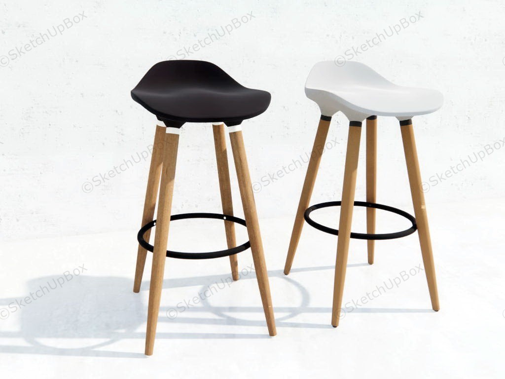 Bar Stool Set Of 2 sketchup model preview - SketchupBox