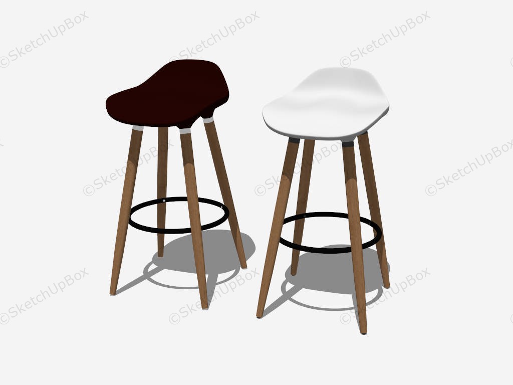 Bar Stool Set Of 2 sketchup model preview - SketchupBox