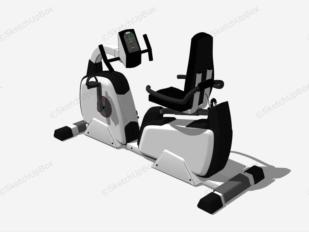Recumbent Exercise Bike sketchup model preview - SketchupBox