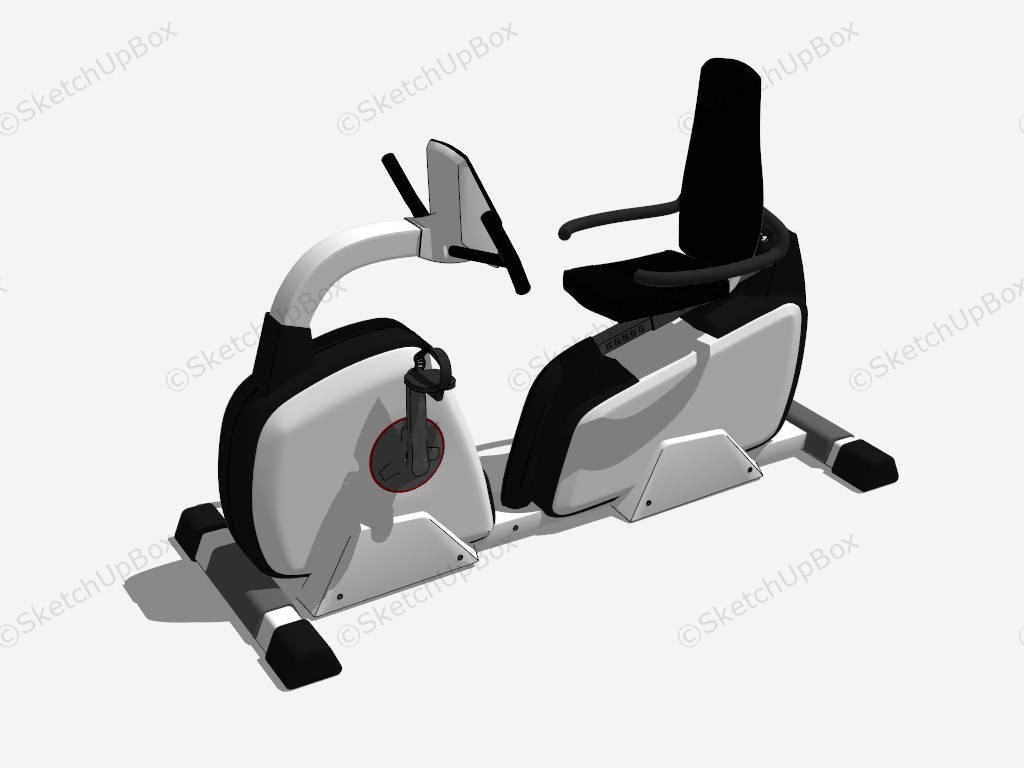 Recumbent Exercise Bike sketchup model preview - SketchupBox
