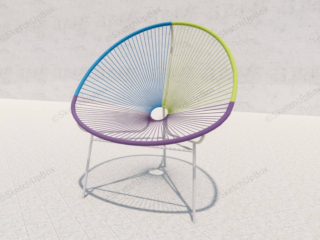 Color Wire Chair sketchup model preview - SketchupBox