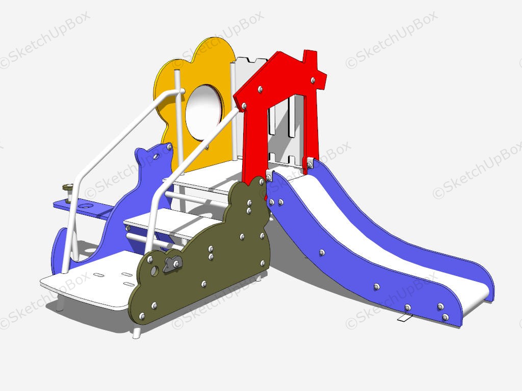 Toddler Playground Slide sketchup model preview - SketchupBox