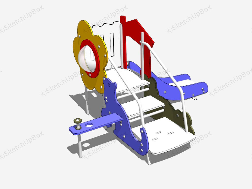 Toddler Playground Slide sketchup model preview - SketchupBox