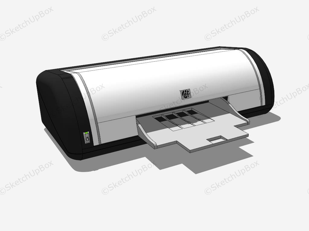 Old HP Printer sketchup model preview - SketchupBox
