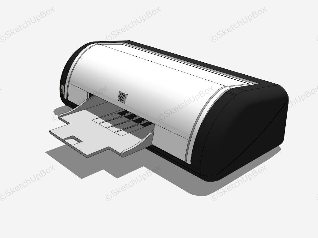 Old HP Printer sketchup model preview - SketchupBox