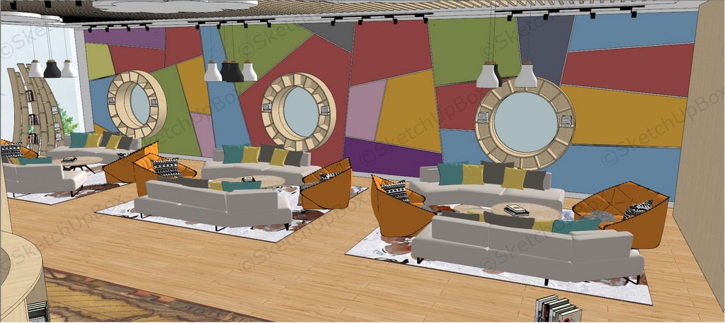 Elementary School Library Design Idea sketchup model preview - SketchupBox