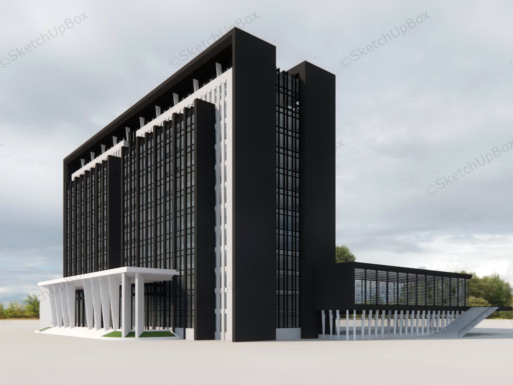 Corporate Office Building Design sketchup model preview - SketchupBox