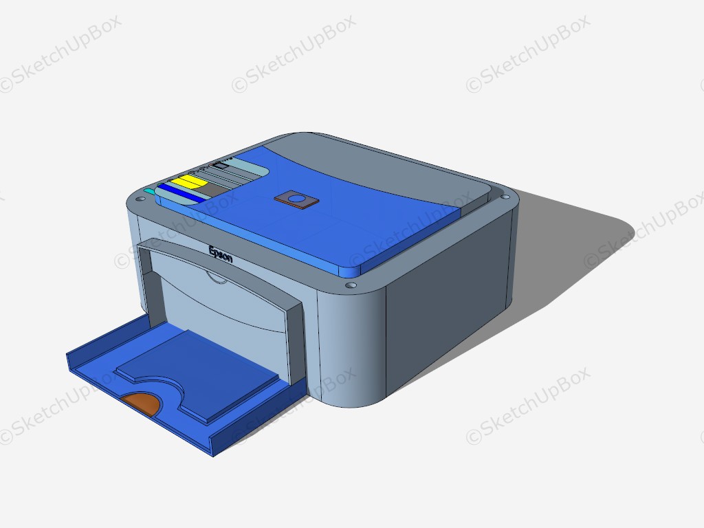 Epson Colour Printer sketchup model preview - SketchupBox