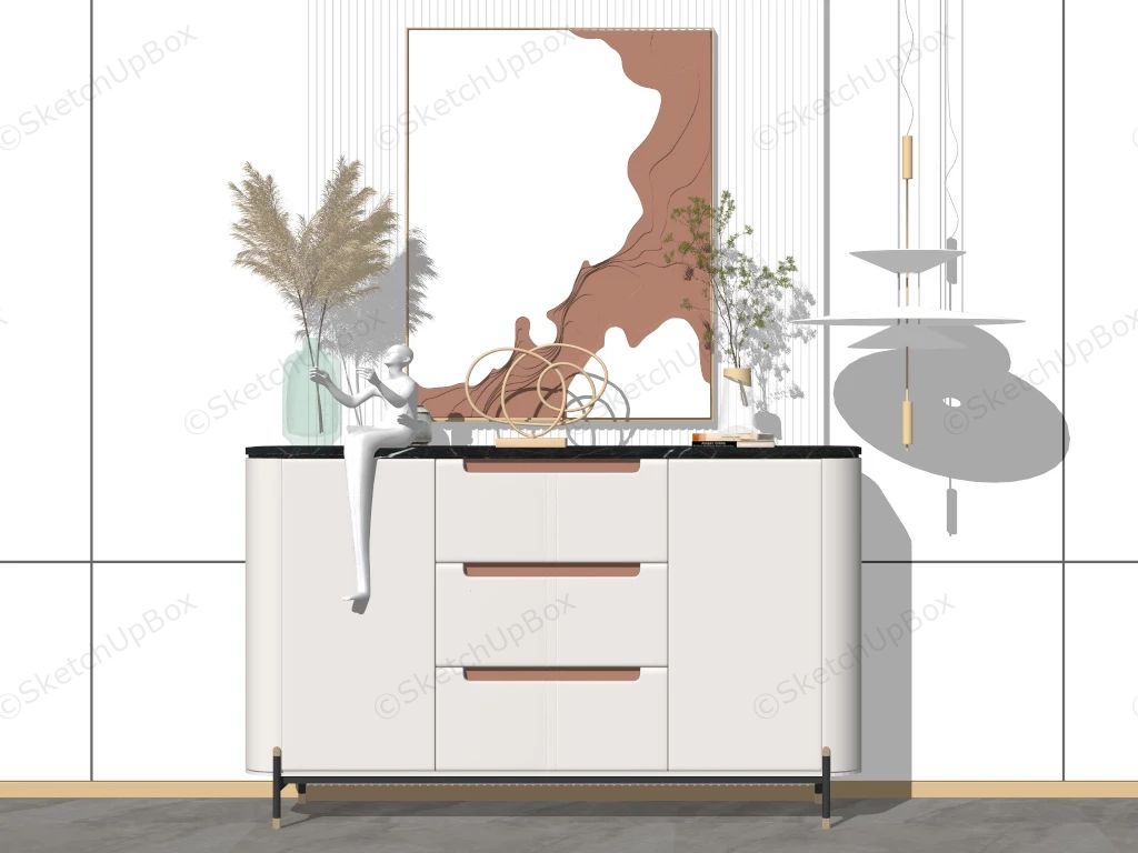 Entryway Storage Cabinet Ideas sketchup model preview - SketchupBox