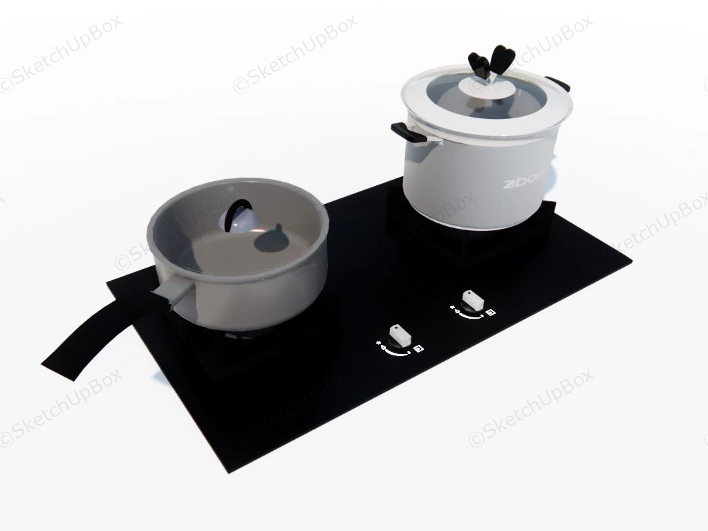 Pot And Stove sketchup model preview - SketchupBox