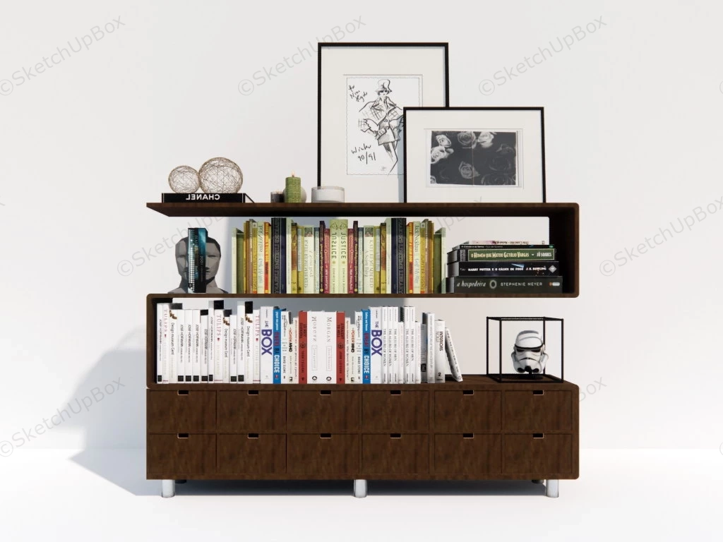 Bookcase Stand sketchup model preview - SketchupBox