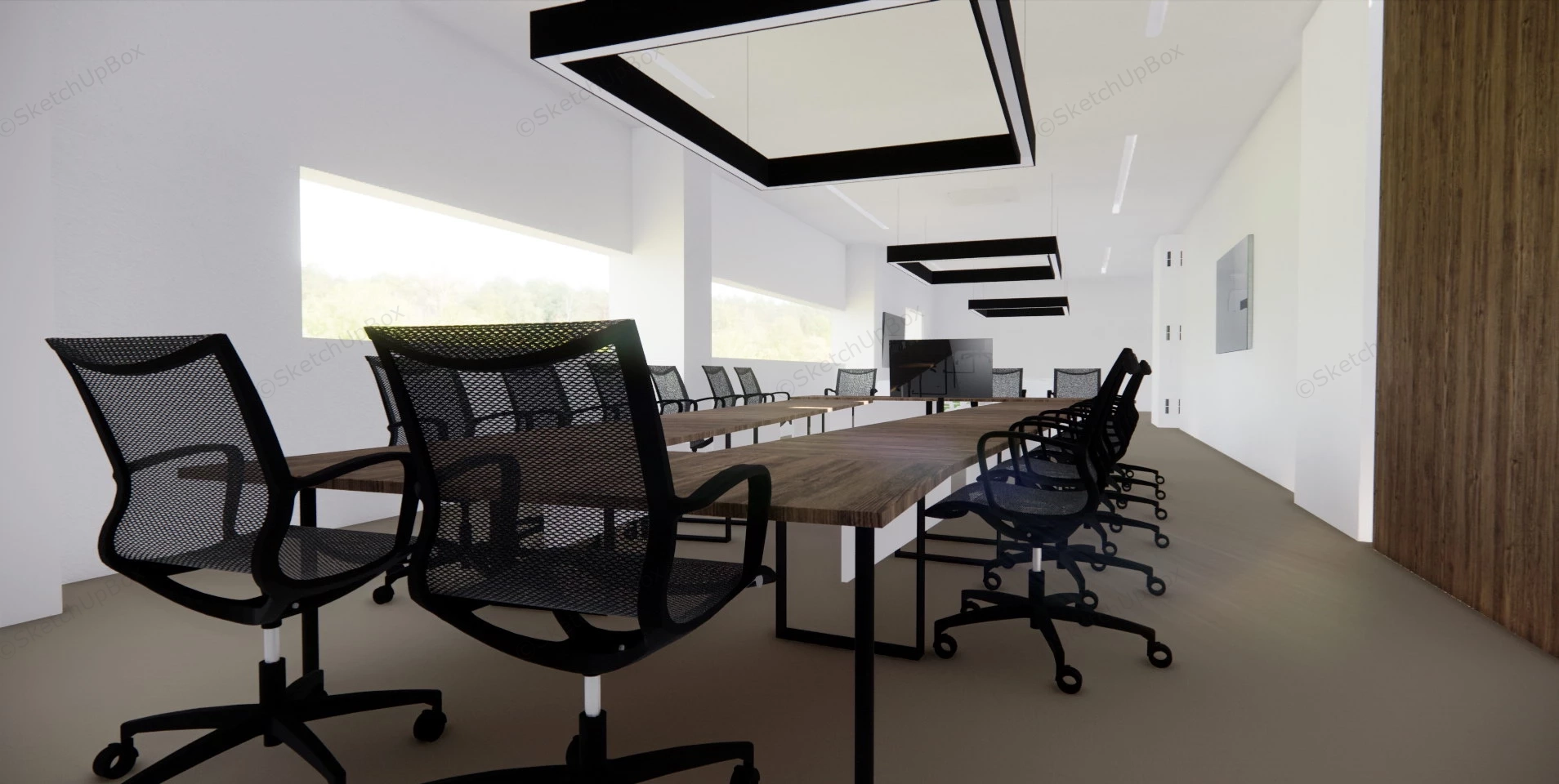 Board Room Interior Design sketchup model preview - SketchupBox