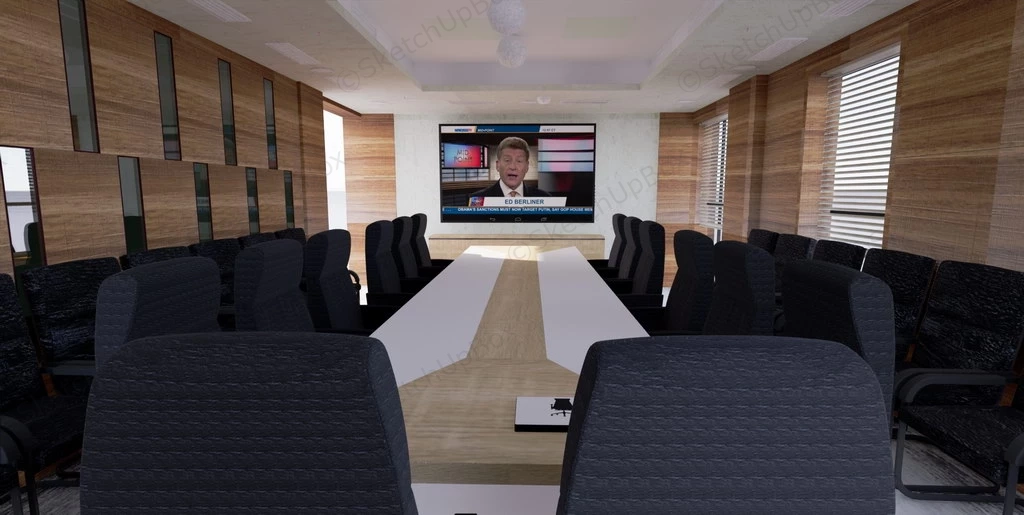 Meeting Room Interior Design sketchup model preview - SketchupBox