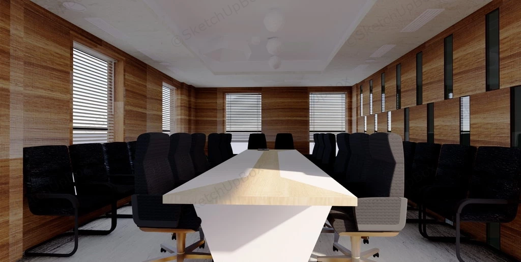 Meeting Room Interior Design sketchup model preview - SketchupBox