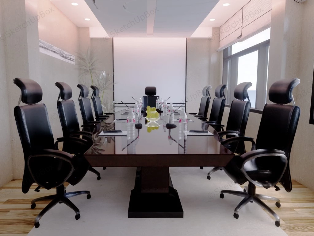 Office Meeting Room Design sketchup model preview - SketchupBox