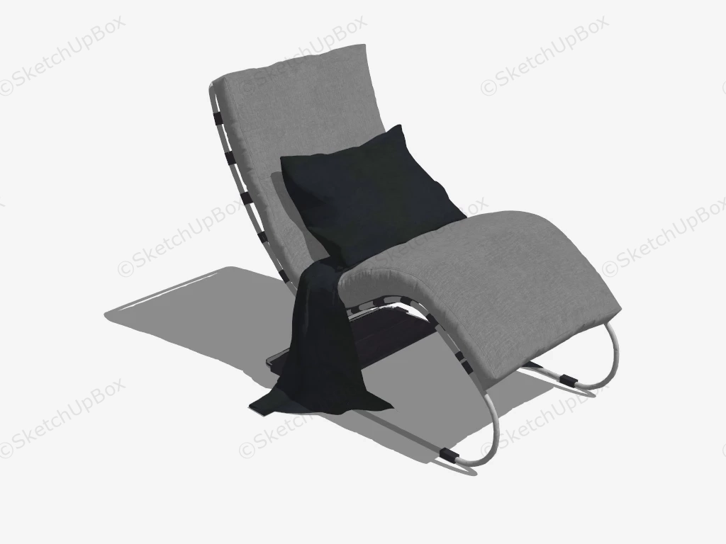 Fabric Lounge Chair sketchup model preview - SketchupBox