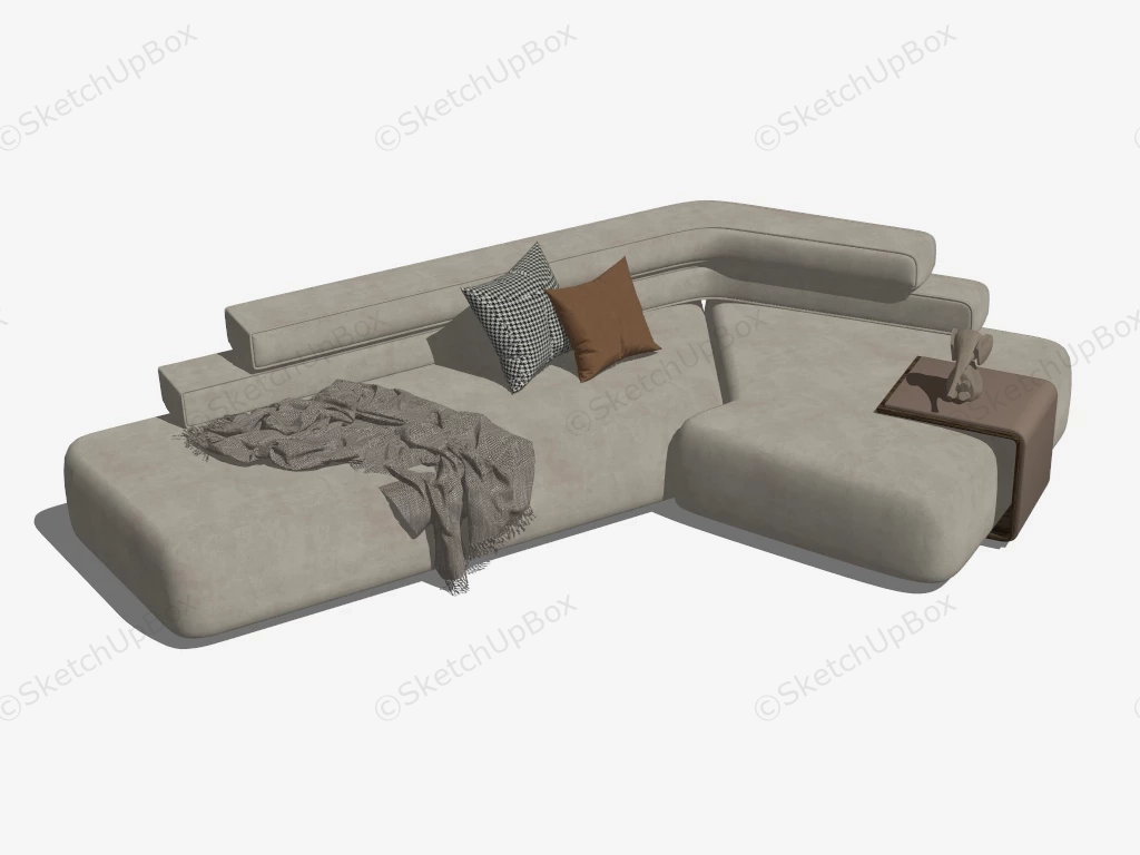 Combination Corner Sofa sketchup model preview - SketchupBox