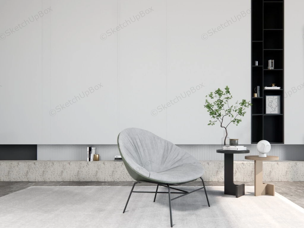 Accent Wall In Living Room sketchup model preview - SketchupBox