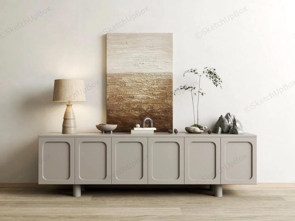 Foyer Console Cabinet Idea sketchup model preview - SketchupBox