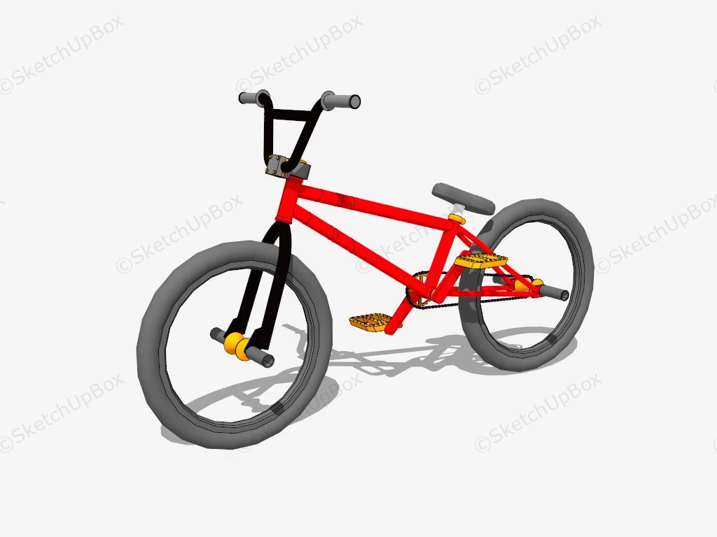 Acrobatic Bike sketchup model preview - SketchupBox