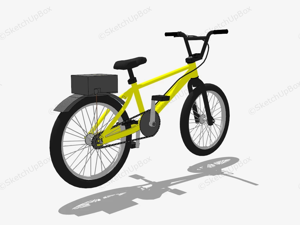 Electric Bicycle sketchup model preview - SketchupBox