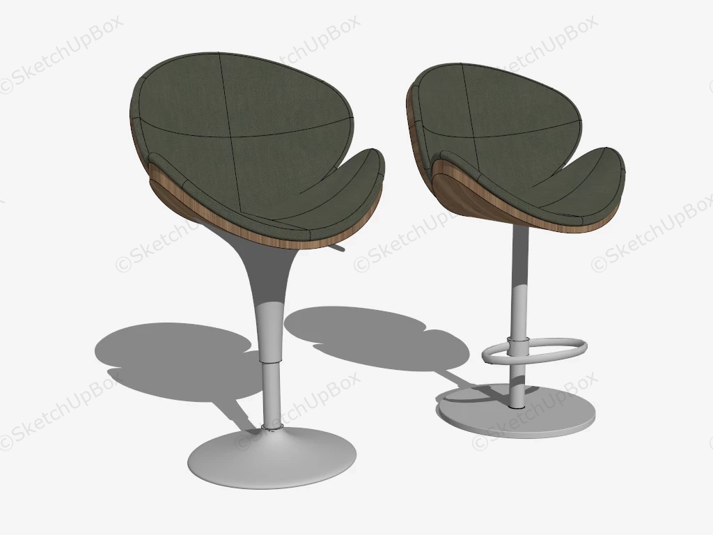 Orange Slice Counter Stools sketchup model preview - SketchupBox