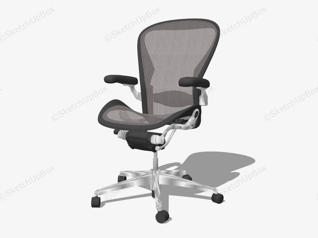 Mesh Computer Chair sketchup model preview - SketchupBox