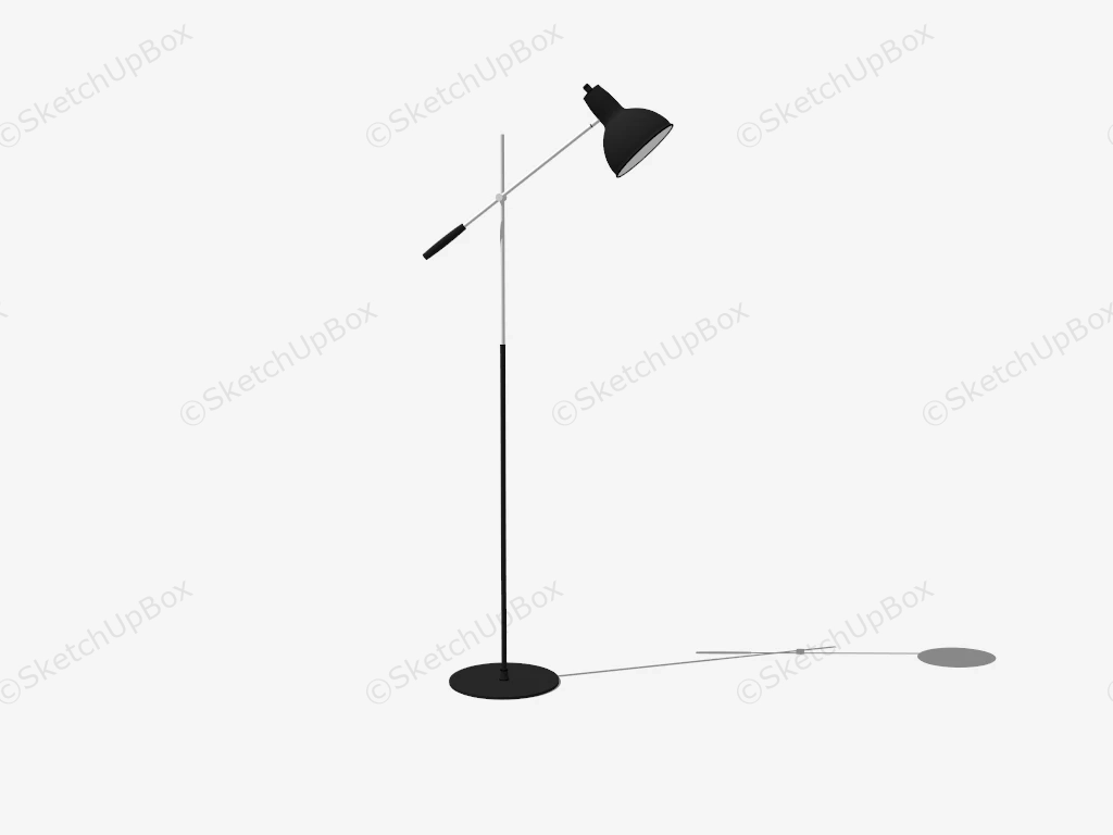 Executive Office Floor Lamp sketchup model preview - SketchupBox