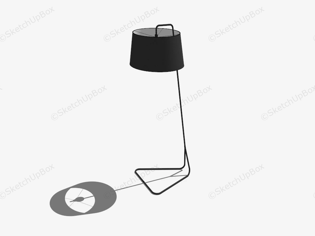 Minimalist Modern Floor Lamp sketchup model preview - SketchupBox