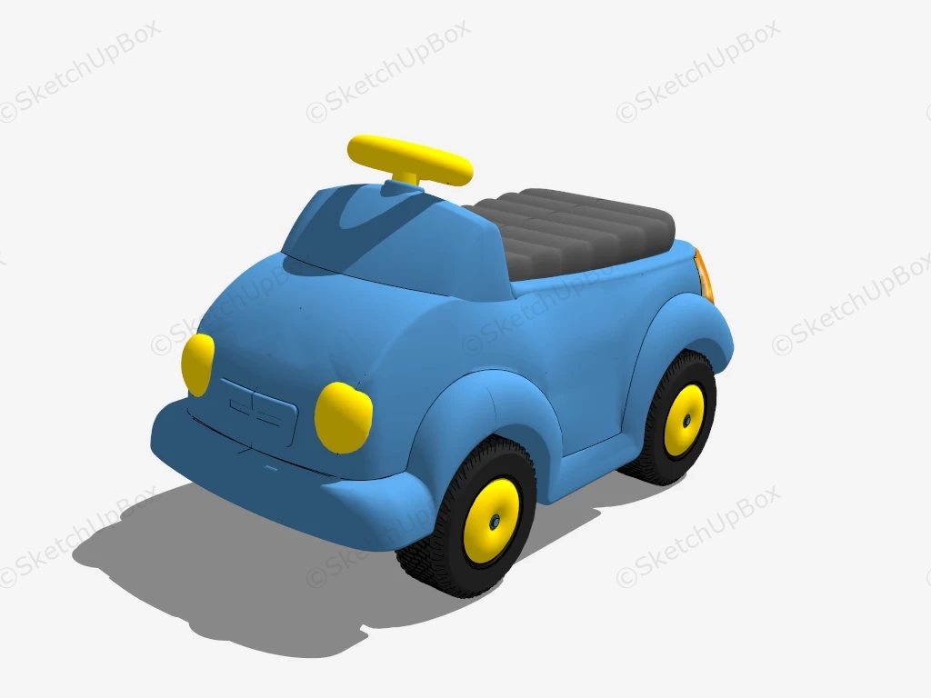 Baby Ride On Car sketchup model preview - SketchupBox