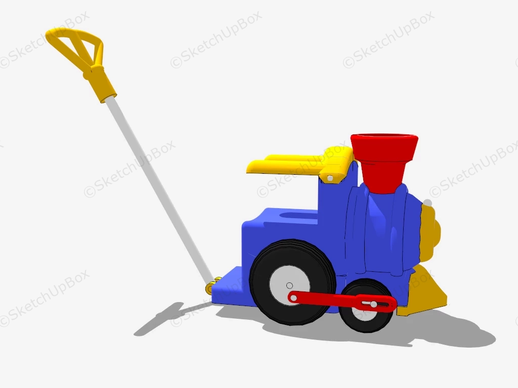 Push Toy Train sketchup model preview - SketchupBox