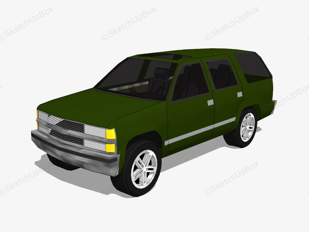 Chevrolet Tahoe sketchup model preview - SketchupBox