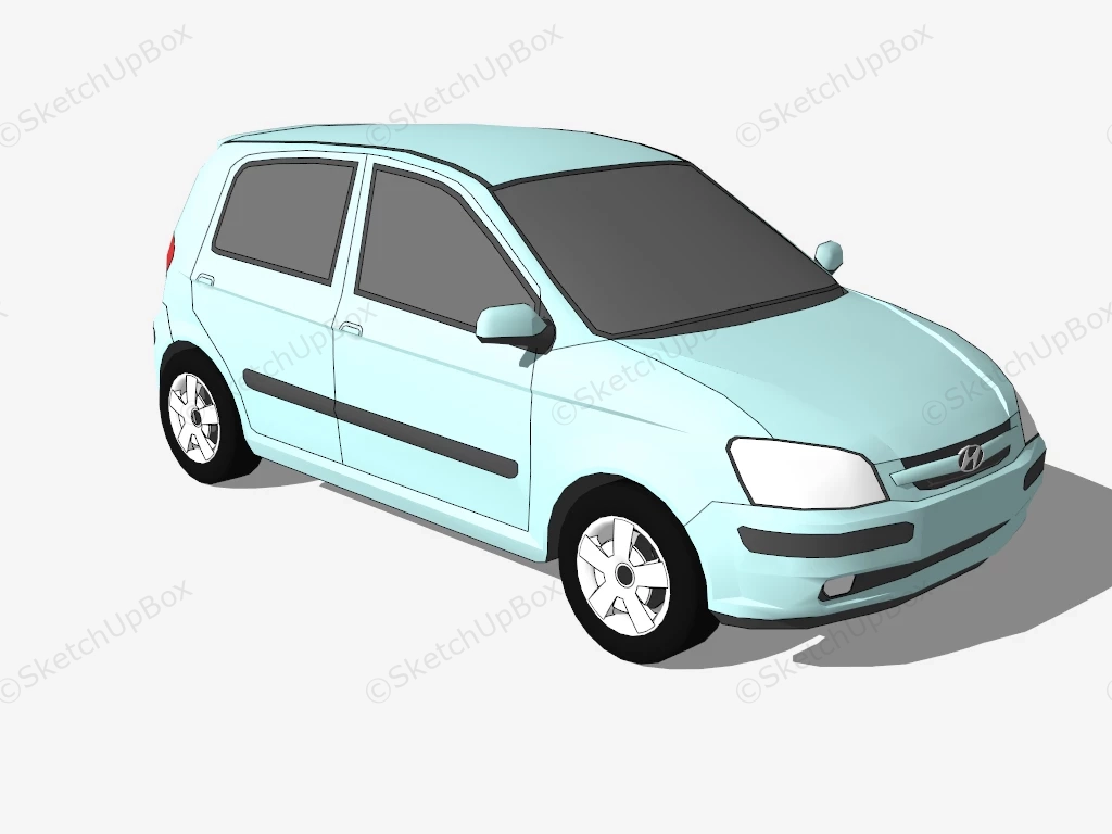 2005 Hyundai Getz sketchup model preview - SketchupBox