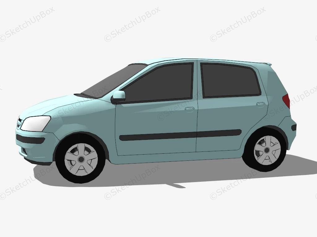 2005 Hyundai Getz sketchup model preview - SketchupBox