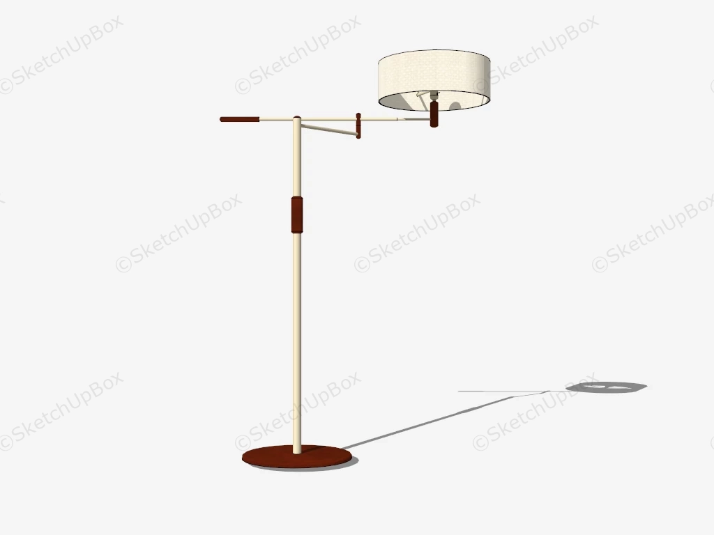 Rotatable Arm Floor Lamp sketchup model preview - SketchupBox