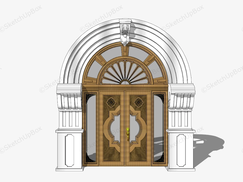 Classic Entry Door sketchup model preview - SketchupBox