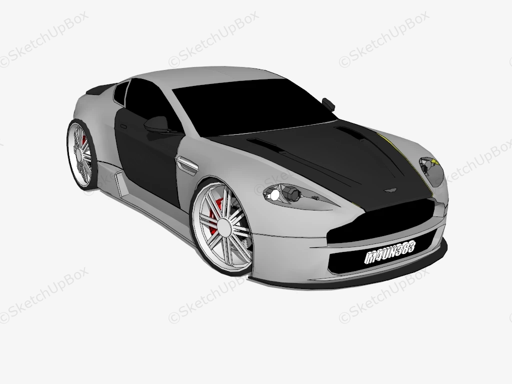 Aston Martin DB9 sketchup model preview - SketchupBox