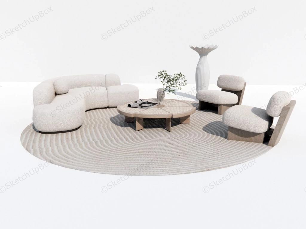 Small Living Room Furniture Design sketchup model preview - SketchupBox
