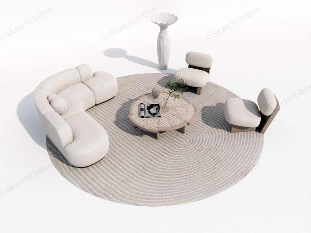 Small Living Room Furniture Design sketchup model preview - SketchupBox